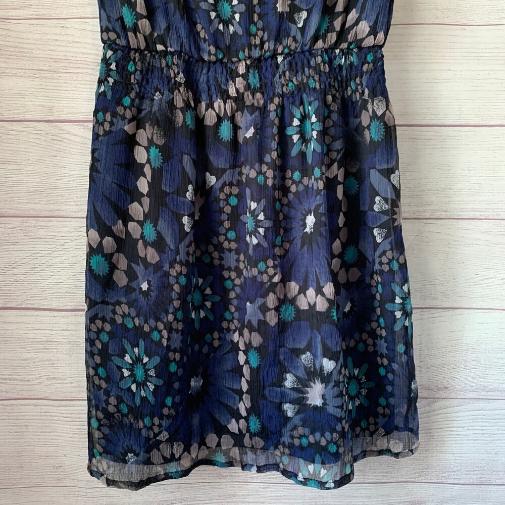 Charlotte Russe Blue Tunic Blouse or Dress Sleeveless Retro Y2K Sequins Size M - Picture 7 of 16